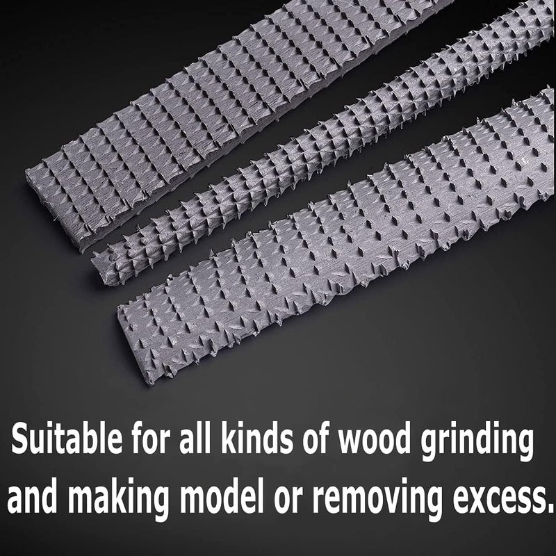 Telont AihuiWood Rasp File Set 3 Pack Wood File Woodworking Files, Round, Half-round, Flat File Rasp High Quality Carbon Steel Rasp File for Woodworking Shaping, Sharping Wood - Image 2